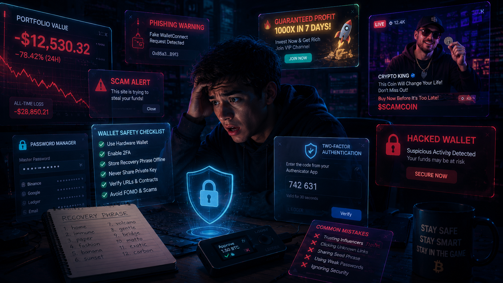 Understanding Why Beginners Lose Crypto: A Guide to Wallet Safety illustration
