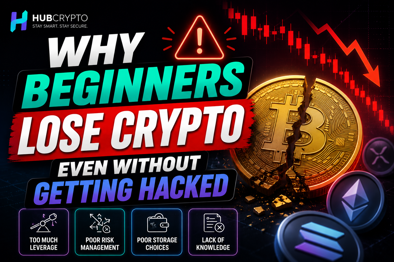 Why Beginners Lose Crypto Even Without Getting Hacked illustration