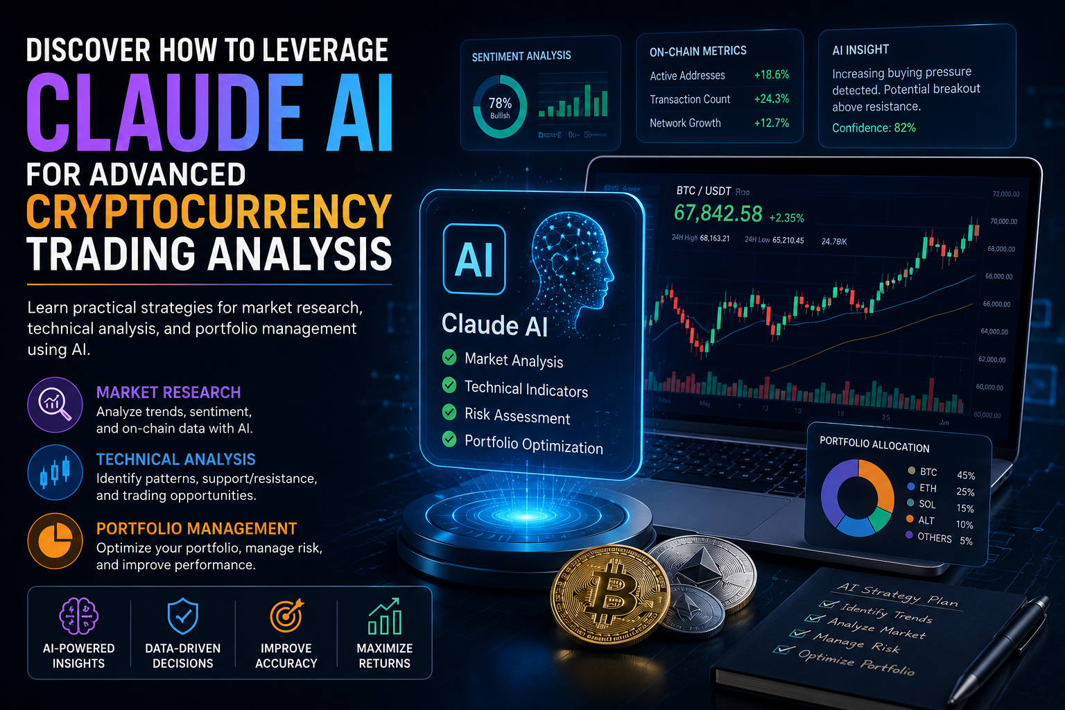 Using Claude AI for Crypto Trading Analysis: A Complete Guide 2024 illustration