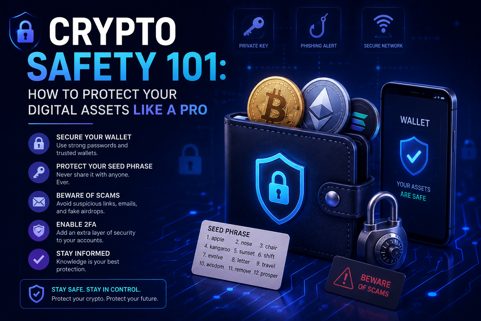 Crypto Safety 101: How to Protect Your Digital Assets Like a Pro illustration
