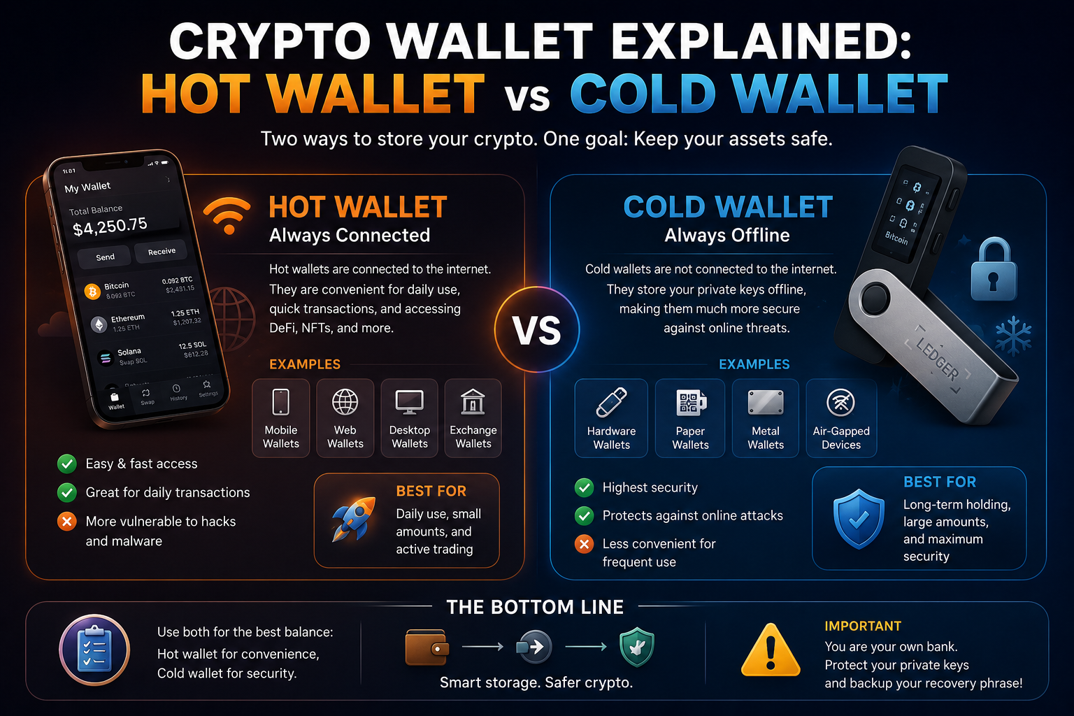 Digital security concept for crypto wallets
